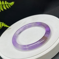 精品 玻利維亞 紫黃晶手镯 61MM 冰透星光閃片 雙色紫黃水晶手環