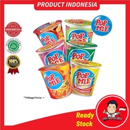 Pop Mie Instan Cup Indofood Product Indonesia 🇮🇩 Pedas Gledeek Dower Kari Ayam Bawang Goreng Soto Ba