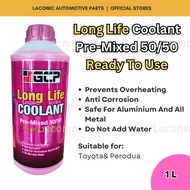 GCP Long Life Coolant Premix 50/50 PINK - Suitable For Toyota / Perodua 1L 4L