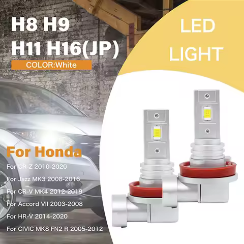 H11 H8 H9 H16(JP) for Honda CR-Z CR-V MK4 Jazz MK3 Accord VII HR-V CIVIC MK8 FN2 R Auto Headlight Bu