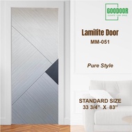 Goodoor MM-053 Lamilite Door Pintu Rumah Kayu Kulit Laminate 33 3/4 x 83 Inch | Pintu Bilik