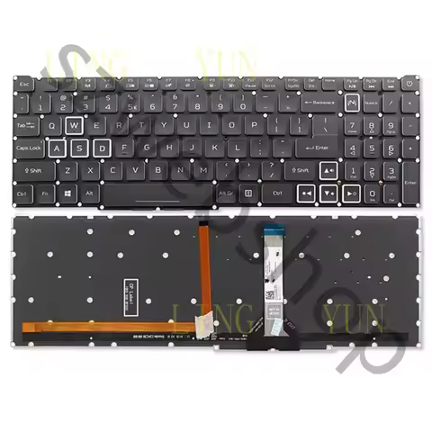 Z US Keyboard For Acer Predator Helios 300 PH315-53 PH315-54 PH317-54 RGB Backlit