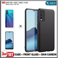 Case Vivo Y20 Y20i Y20S Y12S Soft Case Free Tempered Glass + Garskin