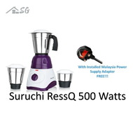 Suruchi Ressq Mixer Grinder - FREE Malaysia Power Plug - Suruchi Blender, Suruchi Ressq India Brand