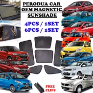 Car Window Sun Shade Magnetic OEM Sunshade Axia Myvi Bezza Alza Aruz Ativa Viva Kelisa Kenari Kancil