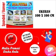 Sea Fish Banner for Sale Fish Banner/ for Sale Banner/ Size 1 x 1 m
