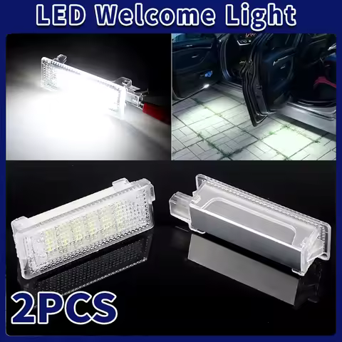 2PCS Car LED Door foot Light Trunk lamp For BMW 1 3 5 6 7Series E60 E70 E90 E65 E85 M3 MINI Z4 R50 R