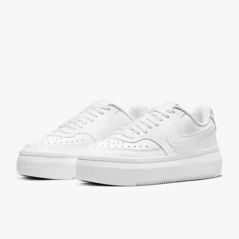 Nike Official Genuine Court Vision 1 Alta Women's High Foam Sports Shoes Non-slip Wear-resistant Lig