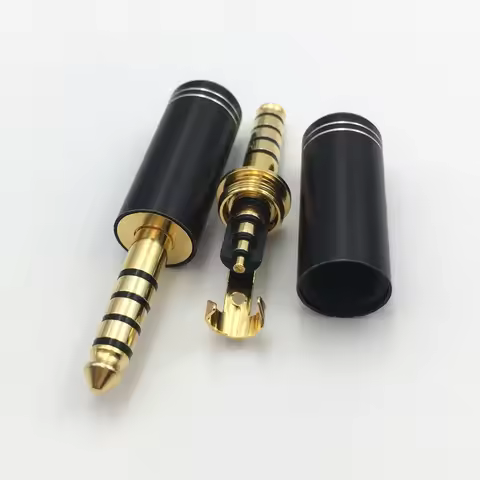 1Pcs 5 Pole 4.4mm Earphone Headphone Pin Plug Audio Full Balanced Adapter for Sony NW-WM1Z NW-WM1A A