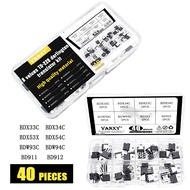 8 values kit TO-220 darlington transistor triode BDX33C BDX34C BDX53C BDX54C BDW93C BDW94C BD911 BD9