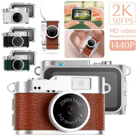 S160 Mini Camera 2K 1440P Camcorder Video Recorder 1.47inch HD Display Portable Video Recorder Retro