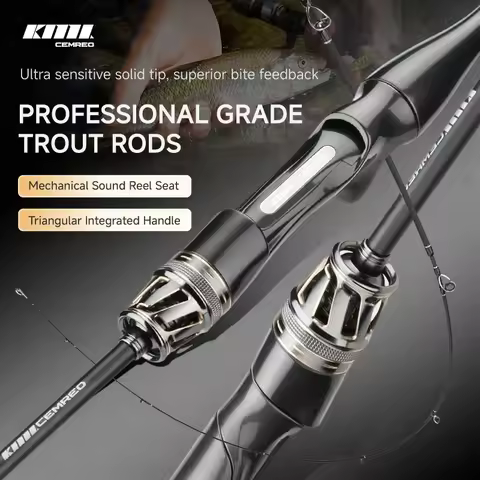 CEMREO UL Solid Tip Trout Rod Spinning/Casting Fishing Rod Light Weight Rod for Fishing Model:YANQUE
