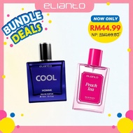 Elianto Cool Homme EDP + Peach Tea EDP ( Set Bundle Man and Women Perfume)