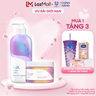 Combo Sữa tắm và Tẩy da chết LUX Mood Library Peaceful Galaxy