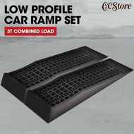CCStore Ramp รองล้อยกรถ ตัวเตี้ย(สำหรับรถโหลด),ความจุ 3500 กก. ทางลาดสำหรับรถหนัก 70 ซม. พลาสติกแบบพ