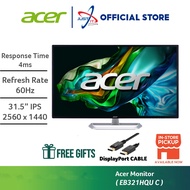 ACER EB321HQUC /  EB321HQU C 31.5" MONITOR ( 31.5" IPS WQHD / 4MS / 60HZ / DVI + HD MI + DP )