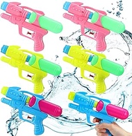 6 Pieces Water Guns, Multicolor Squirt Gun Soaker Water Fight Toys Water Squirting Toys for Party Swimming Pool Bath Favors Indoor Outdoor Summer Toy, Random Color