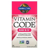 Garden of Life - Vitamin Code, 原生維他命 B12, 30 素食膠囊 EXP 12/2025