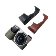 PU leather body half shell clip for Sony Alpha A6400, A6100, A6300, A6000