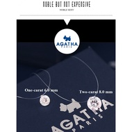 Agatha Paris - 925 Sterling Silver Dazzling Zircon Necklace