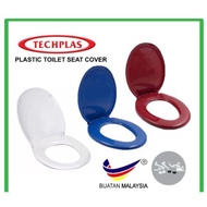 Techplas Toilet Bathroom Plastic Seat Cover / Plastik Jamban Duduk Tandas Penutup Tandas  White / Dark Blue / Red Colour