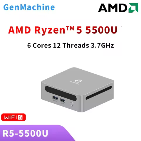 GenMachine Mini PC Ryzen 5500U Windows 11 DDR4 3200mhz WiFi6 gaming pc Diy Gaming Computer Ordenador