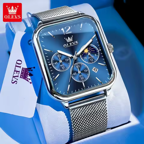 Watch OLEVS Men OLEVS 9914 Luxury Brand Men Watch Top Fashion Waterproof Luminous Date Chronograph C