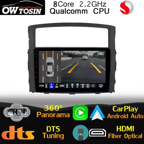 Qualcomm 8Core Android For Mitsubishi Pajero 4 V80 V90 V93 V97 Montero Shogun Car Radio GPS 2DINHead