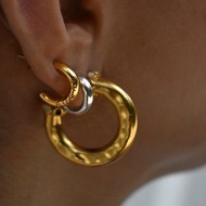 ADEXE Teeny Tiny Hoop 實心925純銀 18k金設計防銹防過敏耳環
