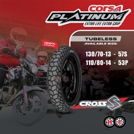 TAYAR MOTOR CORSA TUBELESS CROSS S PLATINUM ( Tire Motor Corsa Tubeless ) Tayar Motor NMAX ADV NVX V
