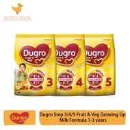 Dumex Dugro Step 3 4 5 Fruit & Veg Growing Up Milk Formula 1-3 years 750g