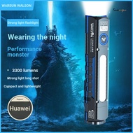 [WARSUN SQ03 Plus] WARSUN Strong Light Flashlight 3300LM Multifunctional Flashlight Electromagnetic 