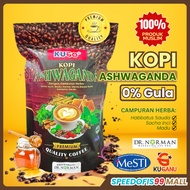 KOPI ASHWAGANDA | TANPA GULA | DR NORMAN | KOPI STEVIA | MADU | KURMA | HABBATUSAUDA | SIHAT