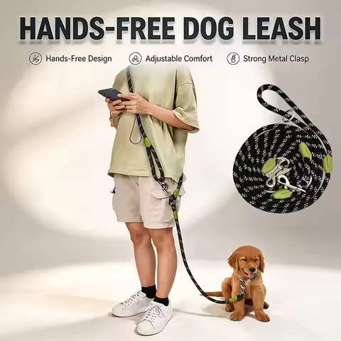 Reflective Strong Dog Leash for Small Medium Large Dogs Pet Leashes Drag Pull Tow Leash for Golden R
