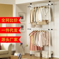 Stand Tall j Clothes Rack Simple Wardrobe Assembly Steel Pipe Thickened Fabric Cloakroom Wardrobe Si
