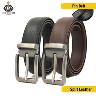 Tali Pinggang Pin Buckle Lelaki Split Kulit Pin Tali Pinggang Panjang Tali Pinggang Lelaki Belt for 