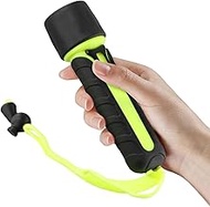 Bright LED Scuba Diving Flashlight, 8000 Lumen 50 M Waterproof Underwater Torch Light Lamp, Perfect 