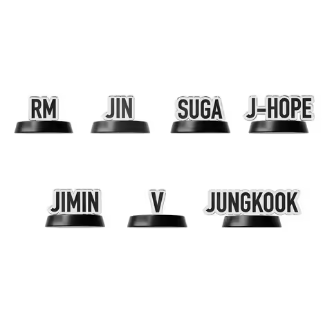 New Genuine Bts Lightstick Name Parts Compatible For Ver 4 Army Detachable Member Name Decoration Ac