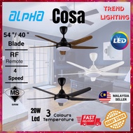 Alpha Cosa Xpress Led 40" / 54" 5 Blades 4 Speed Ceiling Fan Remote Control Xpress 40 Inches Baby Fa