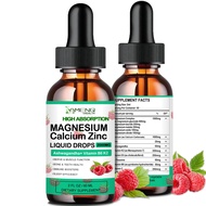 Calcium Magnesium Zinc D3 Supplement, Liquid Calcium 1000mg Magnesium Glycinate 400mg with Vitamin D