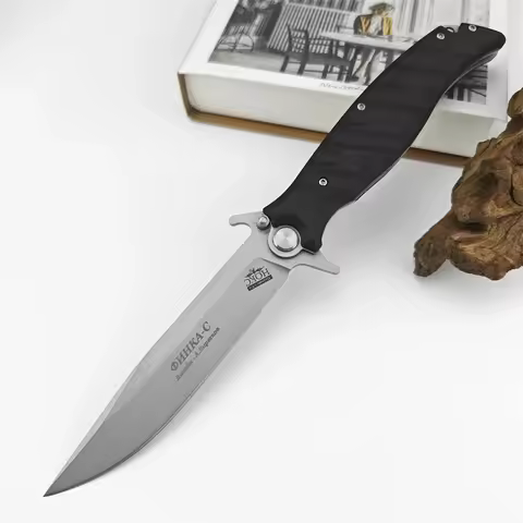 Russian HOKC Utility Folding Knife D2 Blade G10 Handle Pocket Portable liner lock Tactical Survival 