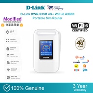 D-Link DWR-930M DWR-933M Portable Sim Card Wifi 6 AX300 AX600 Router 4G Wireless Unlimited Modified