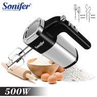 เครื่องผสมอาหารเครื่องตีไข่ไฟฟ้าอาหารเครื่องผสมอาหารแบบถือขนาด500W เครื่องใช้ไฟฟ้าสำหรับครีมขนมเค้กเบเกอรี่เครื่องผสมใช้ตีไข่ Sonifer