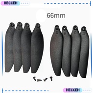 HECCEH Folding Propeller Blades, 58mm/66mm Universal Remote Control Drone Parts, Plastic Black Quadc