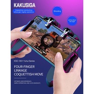 P.U.B.G. Mobile Gaming Cooler Heat dissipate fan 4-finger control Trigger Game Shooter Gamepad for Mobile Phones