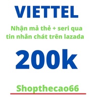 [ shopthecao66 ] Thẻ cào Viettel - nhận mã thẻ + seri qua chát lazada > 10.000 - 20.000 - 30.000 - 5