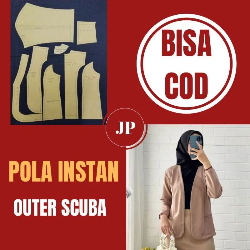 Pola Instan Outer Scuba Wanita Dewasa