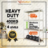 eGoMart 👍 400KG - Rak Besi 4 Tingkat Boltless Rack Shelves Heavy Duty Rack Rak Dapur Rak Rak Besi Be