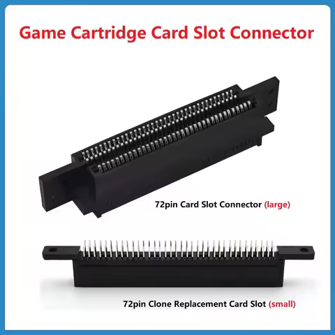 Game Cartridge Card Slot Connector NES 72Pin Socket NES Clone Console Cassette Slot Port For NES Clo