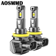 2Pcs HIR2 9012 LED Headlight Bulbs Canbus Wireless Turbo Fan